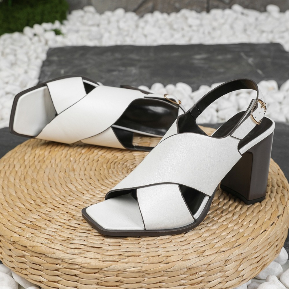 Vintage Fashion For Women - Women Sandals Vintage Square Head Cross