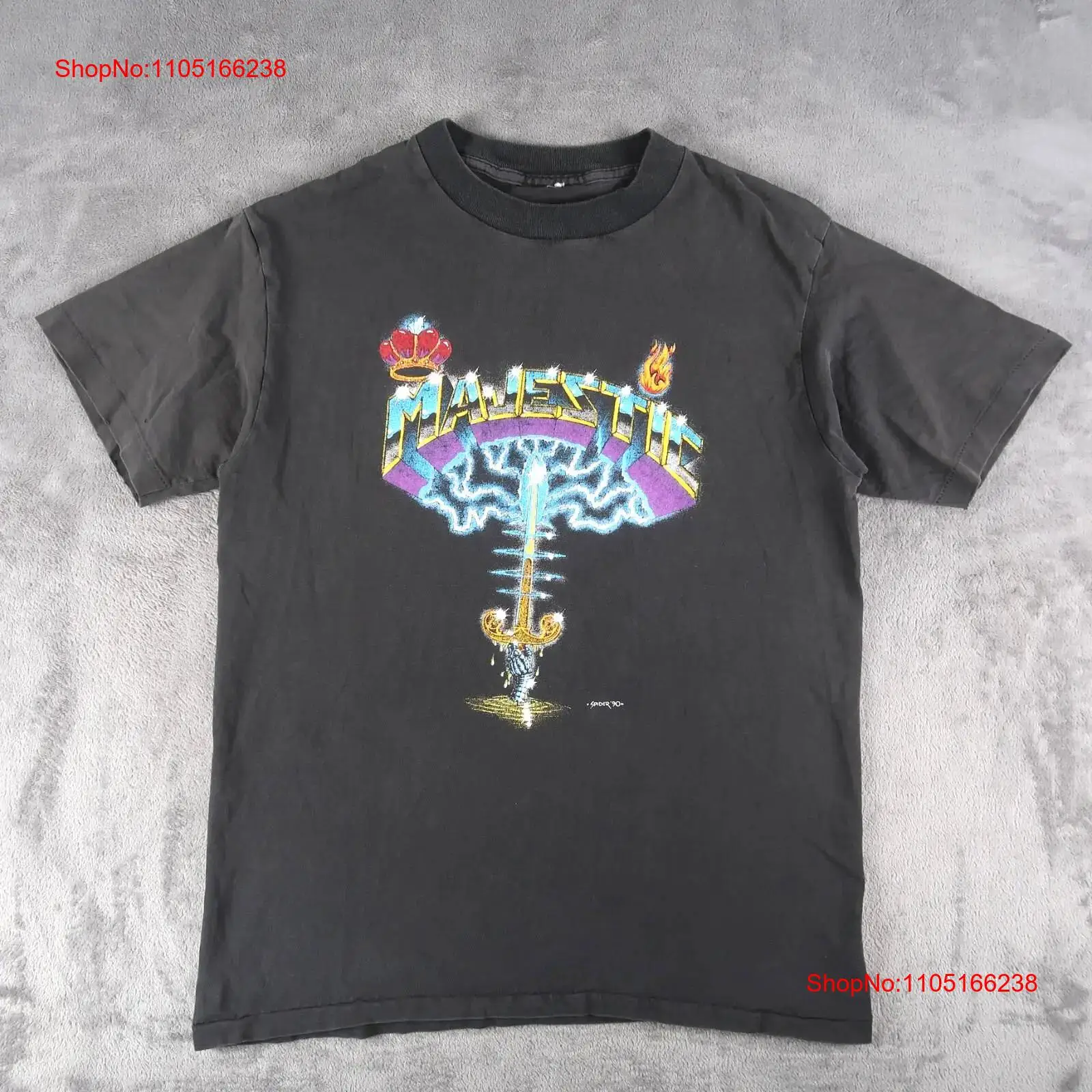 Band Tee Faded 90S - Vintage 80s 90s Majestic Rock Band