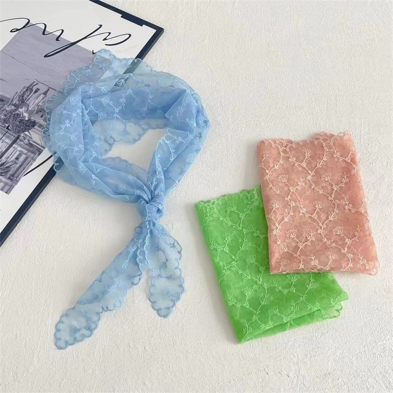 Women Lace Triangle Scarf Swee - Vintage Fashion Style Female avaliação e preço