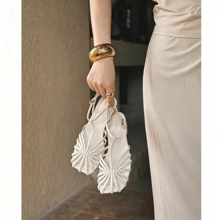 French-style Vintage Woven Toe - Vintage Fashion For Women avaliação e preço