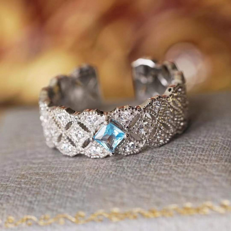 Princess Cut London Blue Topaz - Vintage Fashion London avaliação e preço