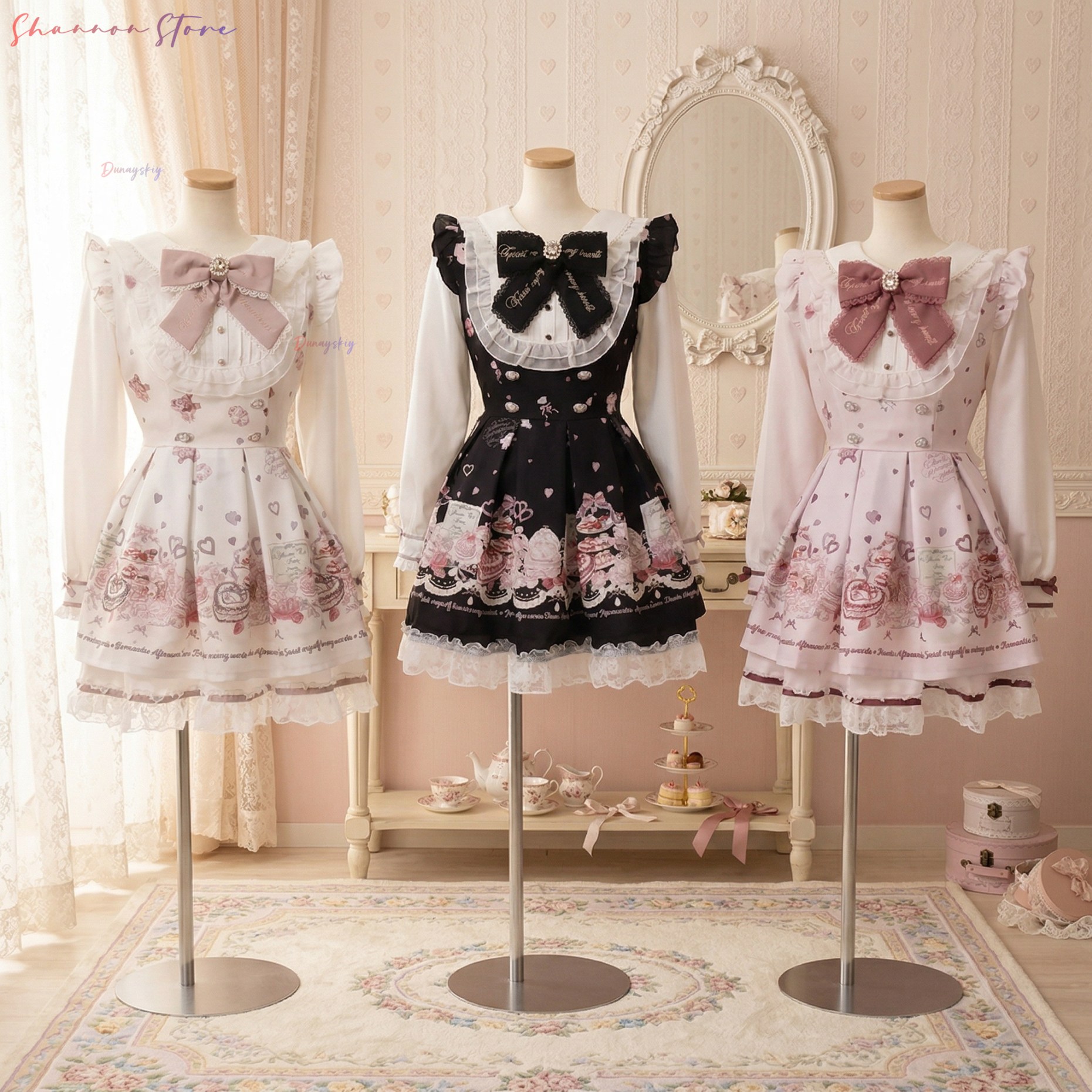 Japanese Lolita Dress Women Bo - Vintage Y2K avaliação e preço