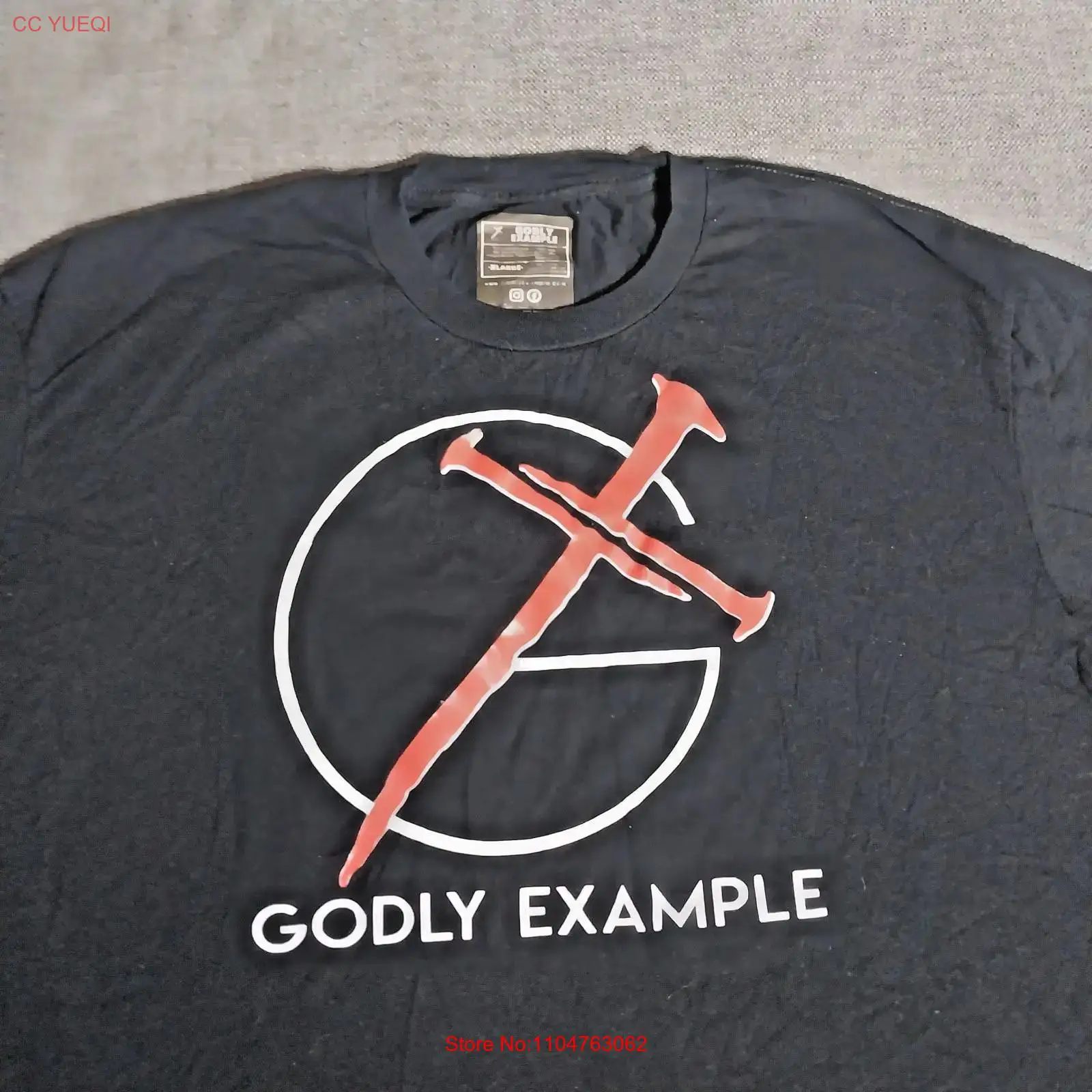 Mens Christian T Shirt Godly E - Examples Of Vintage Fashion avaliação e preço