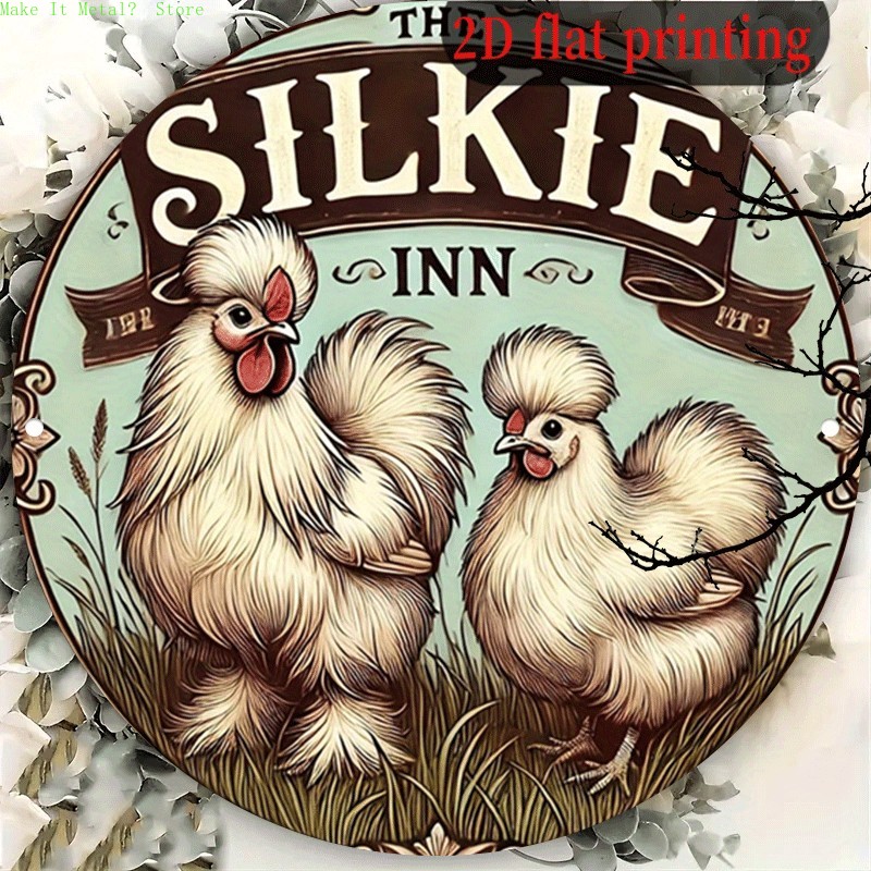 Vintage The Silkie Inn Round T - Vintage Fashion Plates avaliação e preço