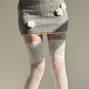 1 Pair Women's Over-Knee Socks - Vintage Fashion For Women avaliação e preço