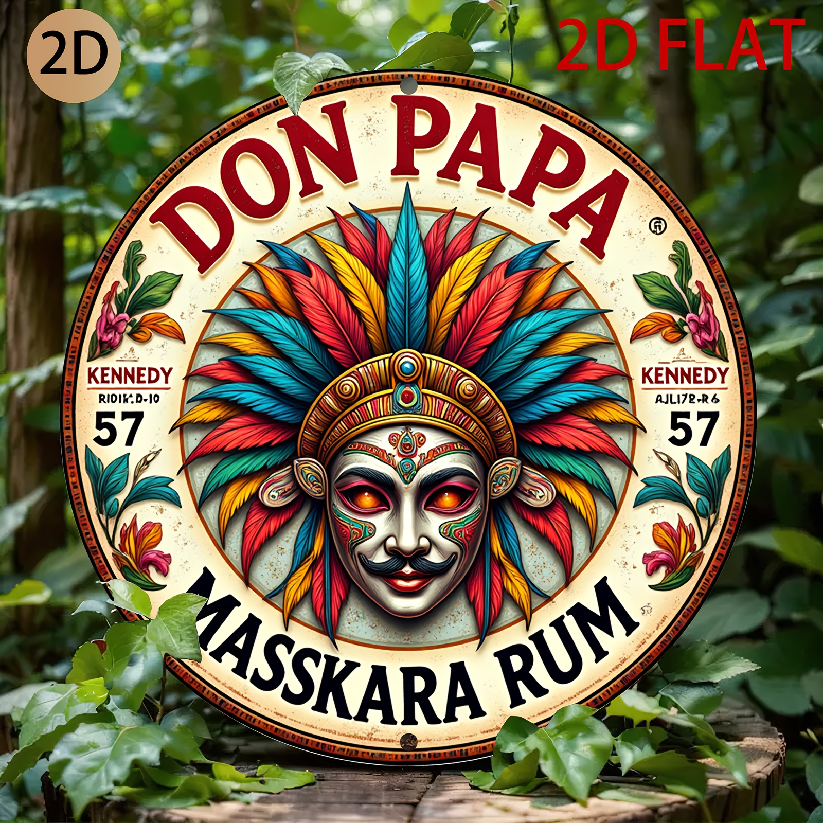 Vintage Don Papa Masskara Rum  - Vintage Fashion Plates avaliação e preço