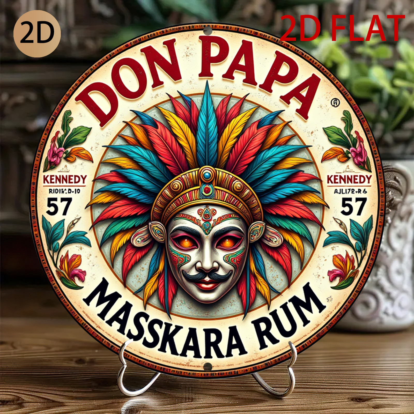 Vintage Don Papa Masskara Rum  - Vintage Fashion Plates avaliação e preço