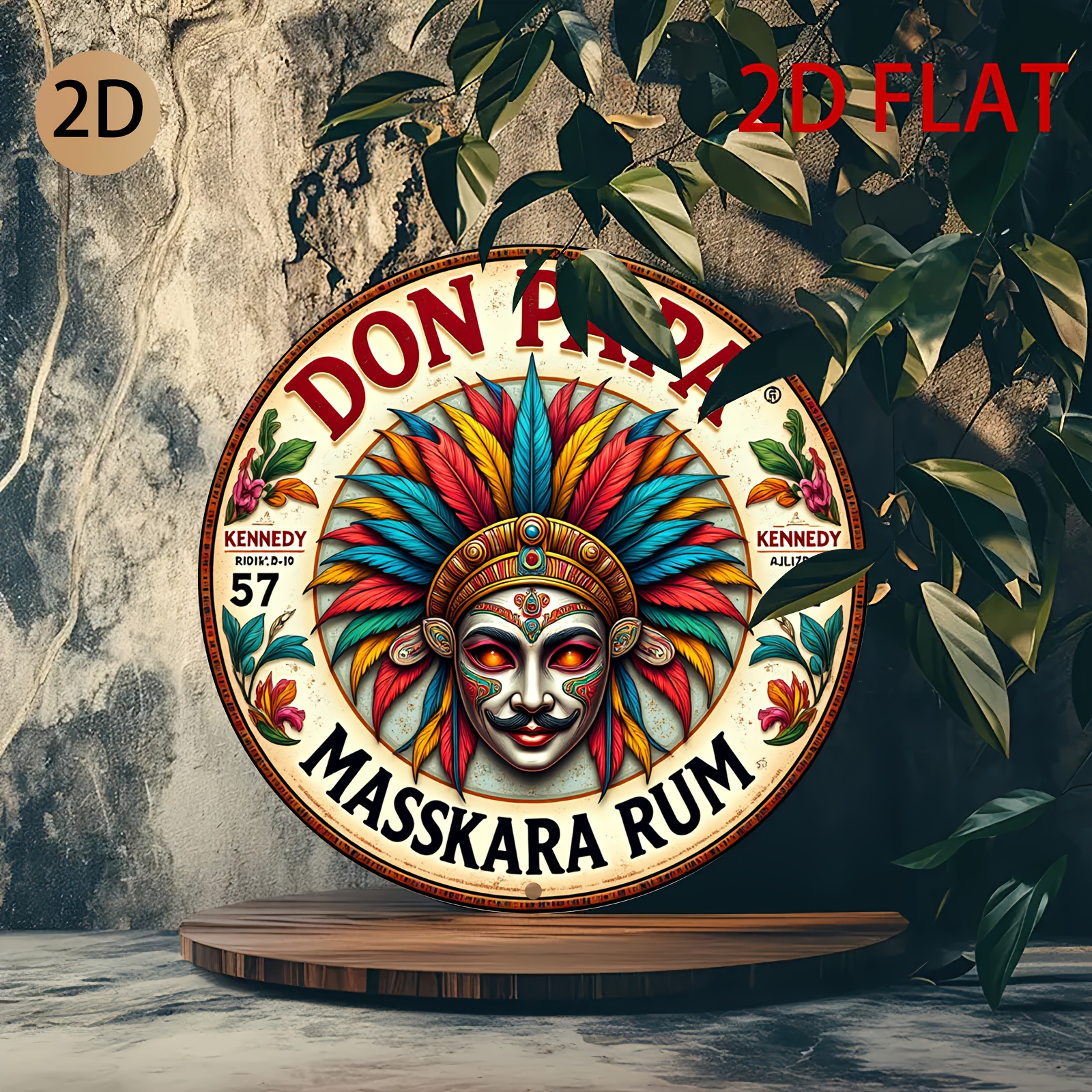 Vintage Don Papa Masskara Rum  - Vintage Fashion Plates avaliação e preço