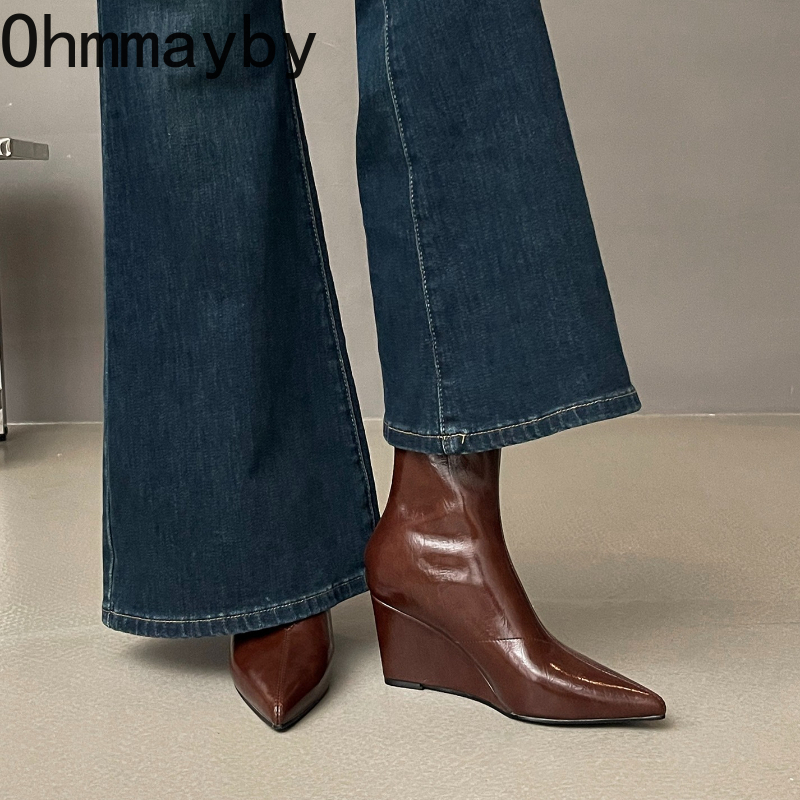Autumn Winter Vintage Weges He - Vintage Fashion Style Female avaliação e preço