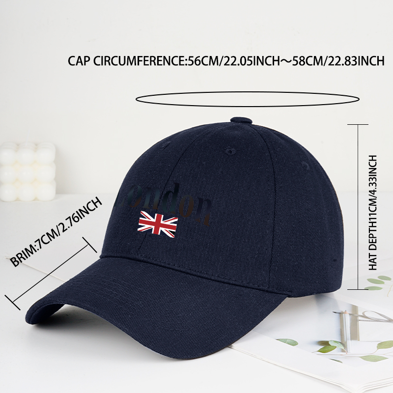 London Union Jack Print Baseba - Vintage Fashion London avaliação e preço