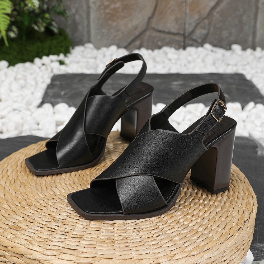 Women Sandals Vintage Square H - Vintage Fashion For Women avaliação e preço