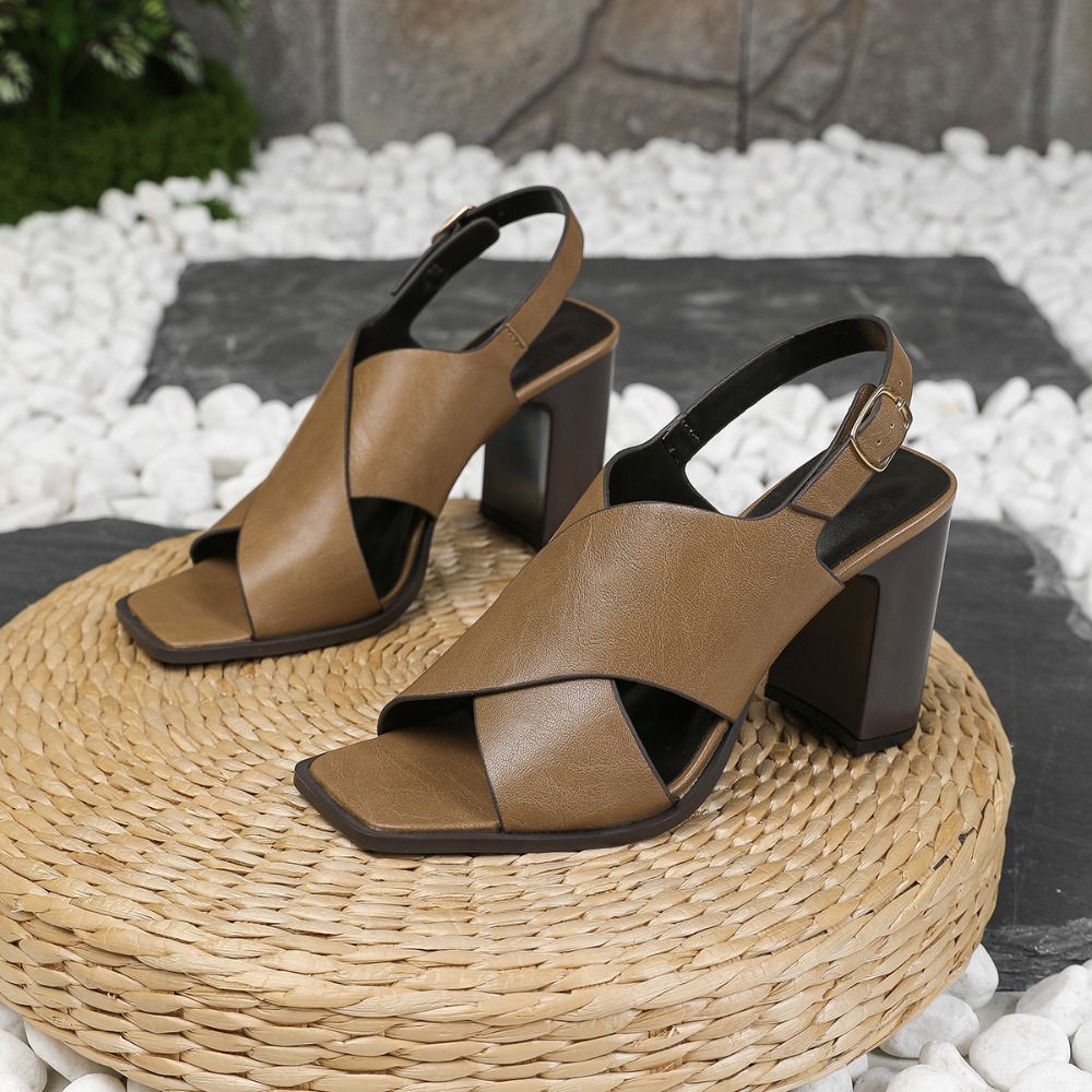 Women Sandals Vintage Square H - Vintage Fashion For Women avaliação e preço