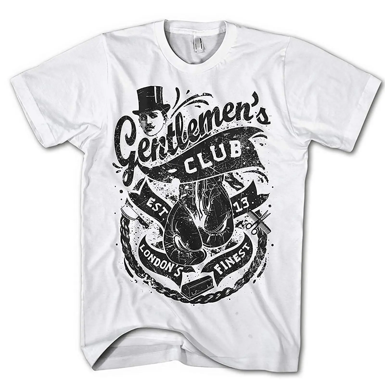 Men's T Shirt Gentleman Boxing - Vintage Fashion London avaliação e preço