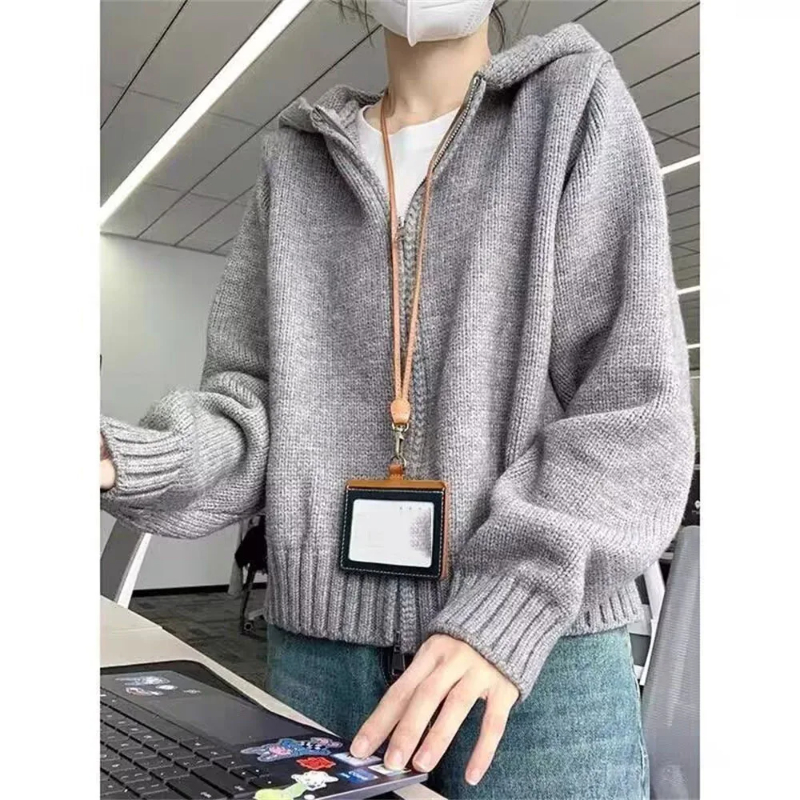 Fashion Korean Style Solid Zip - Vintage Fashion Style Female avaliação e preço