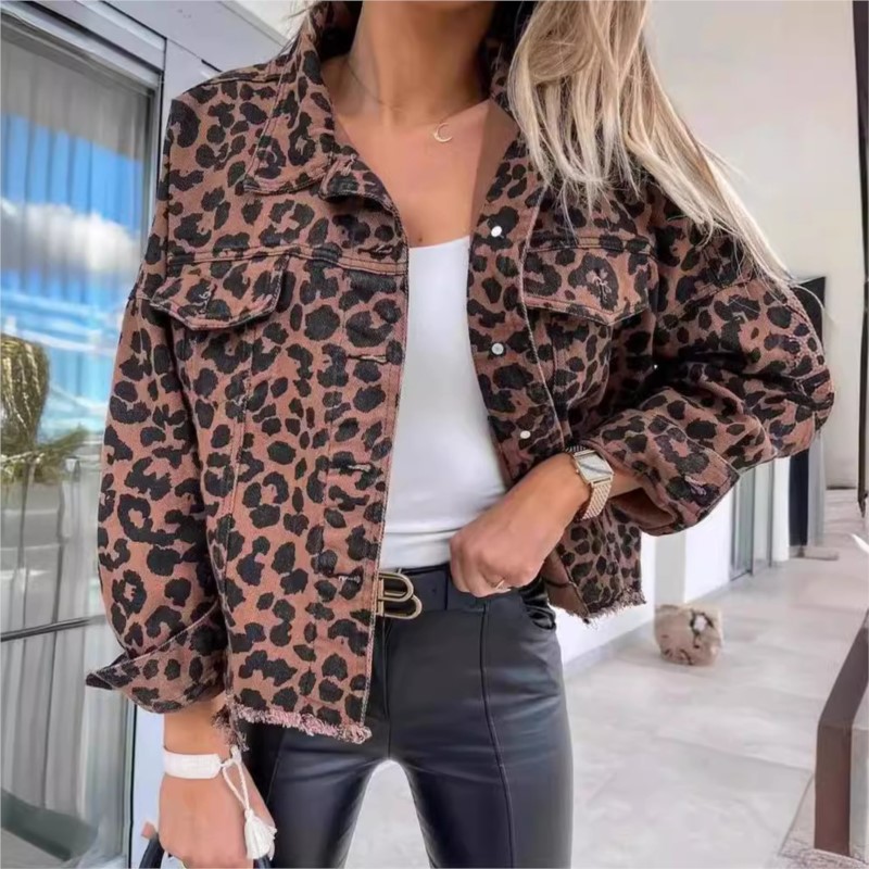 Spring Autumn Vintage Leopard  - Vintage Fashion Style Female avaliação e preço