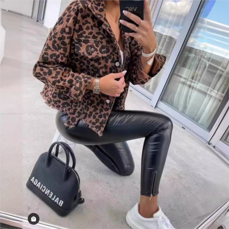 Spring Autumn Vintage Leopard  - Vintage Fashion Style Female avaliação e preço