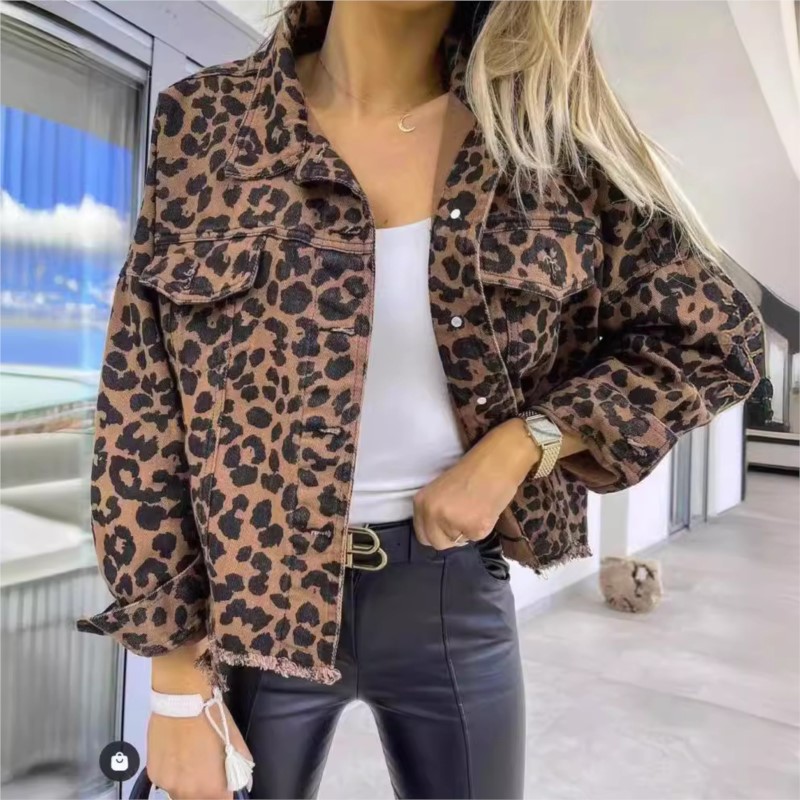Spring Autumn Vintage Leopard  - Vintage Fashion Style Female avaliação e preço