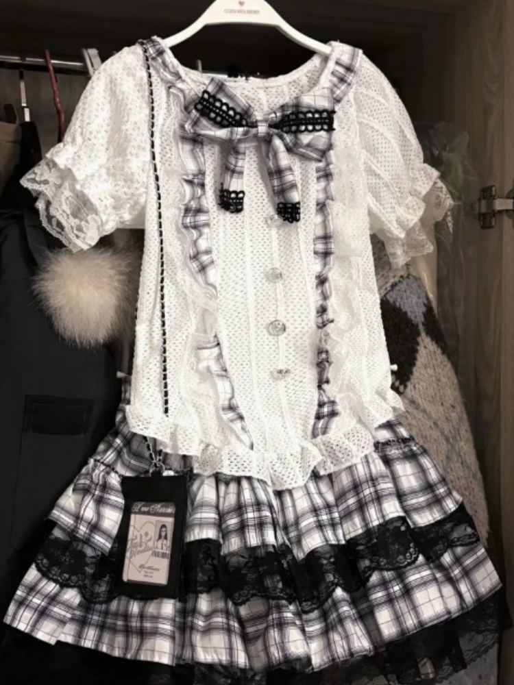 Japanese Sweet Preppy Style 2  - Vintage Fashion Style Female avaliação e preço