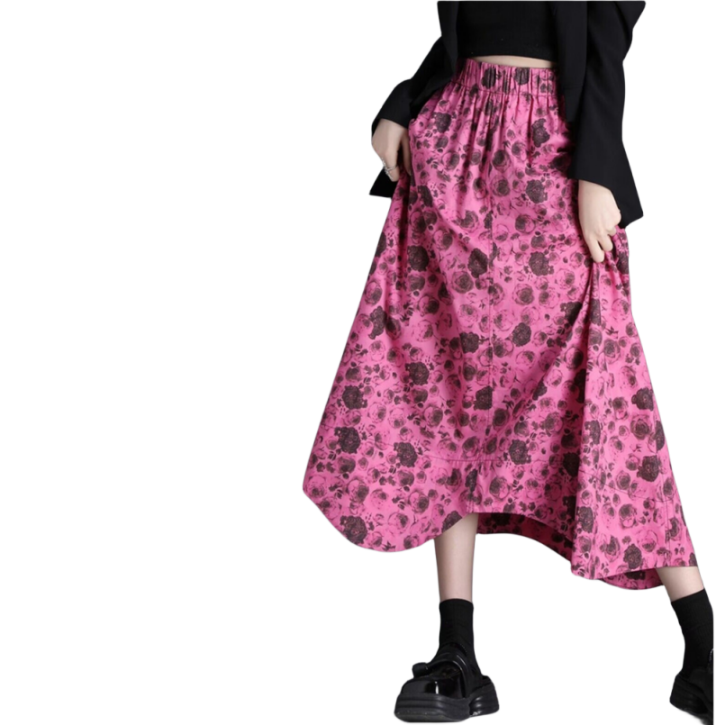 Spring New Rose Skirts Women F - Vintage Y2K avaliação e preço