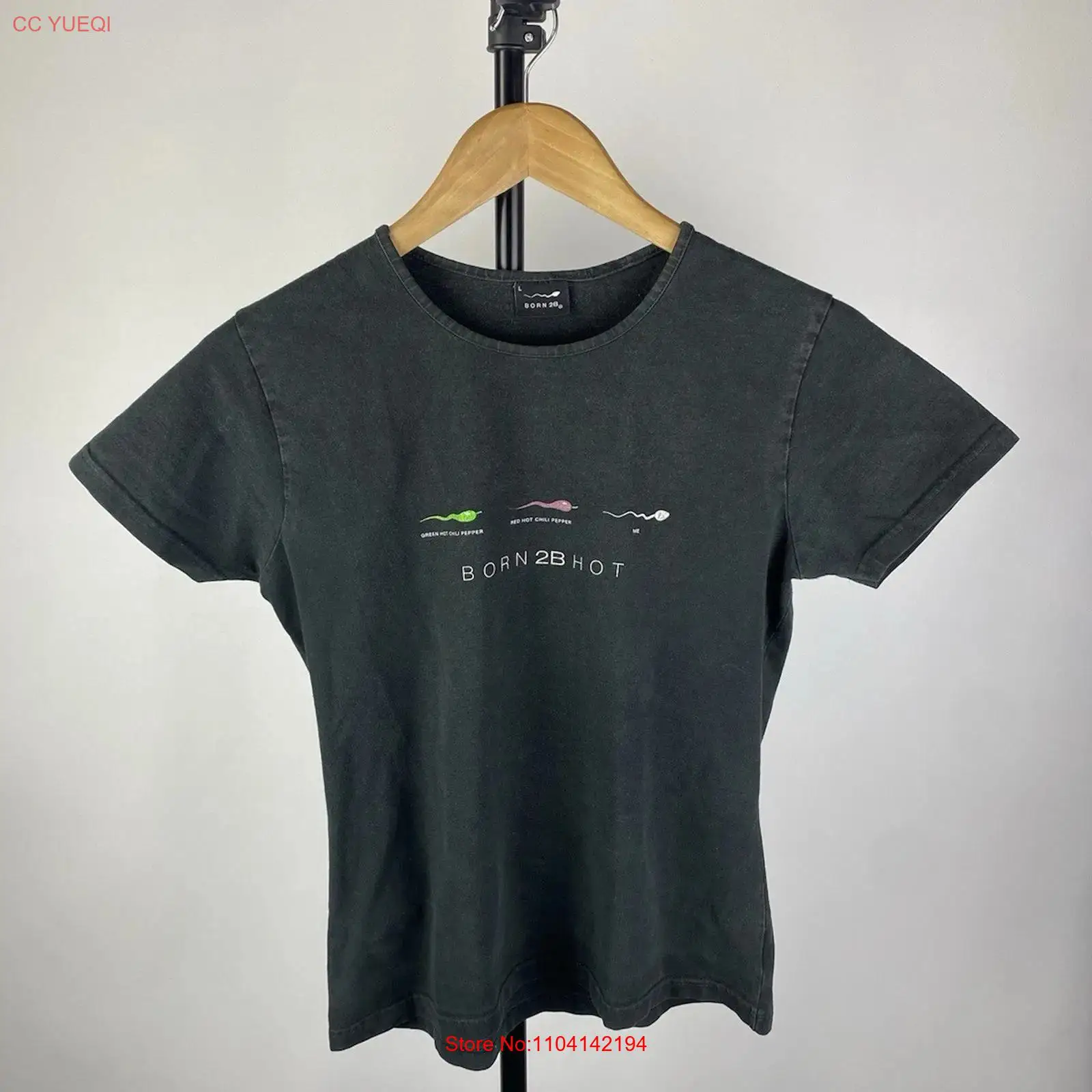 90s Born 2 B Hot Humor Art T S - Band Tee Faded 90S avaliação e preço