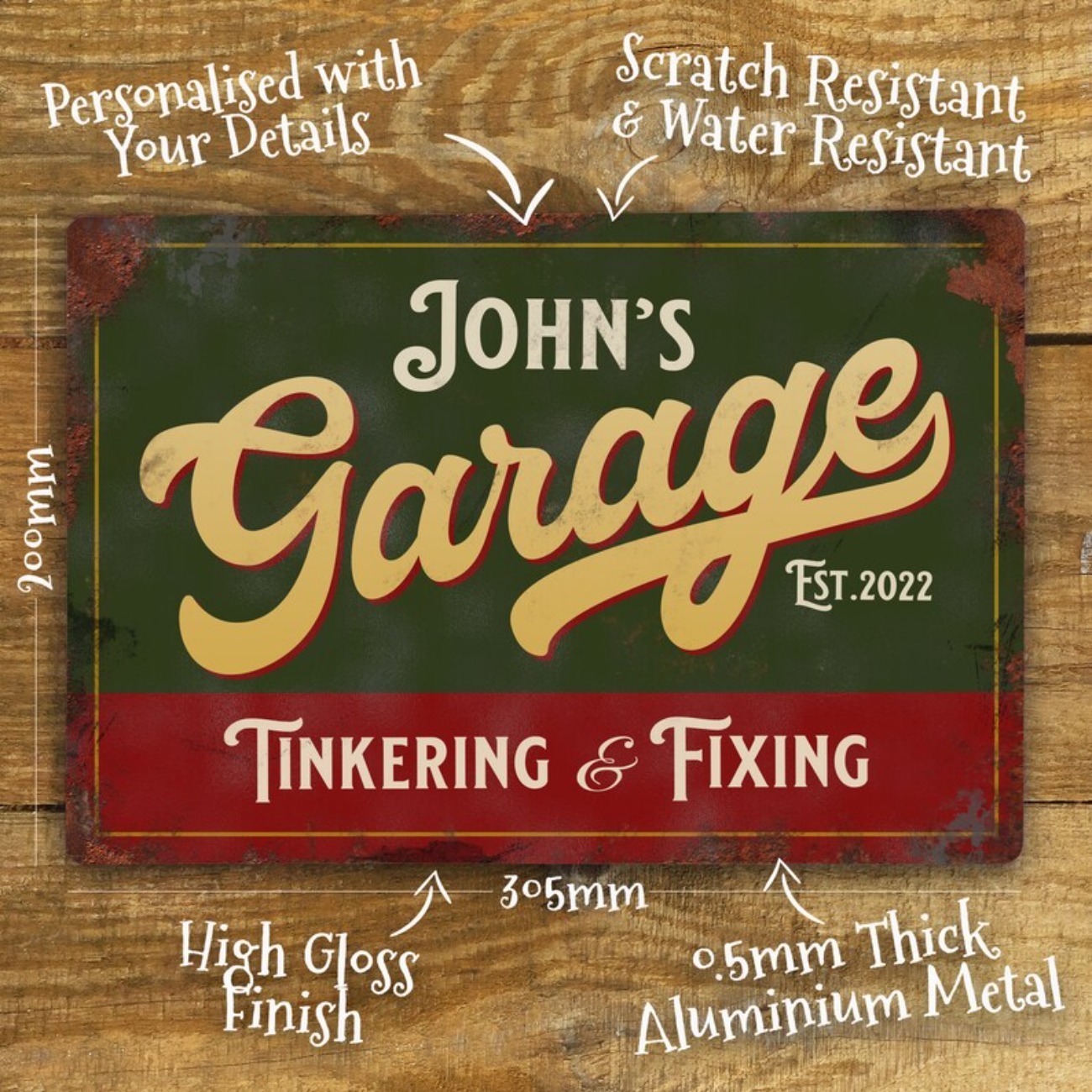 Custom Personalised Garage Met - Vintage Fashion Plates avaliação e preço