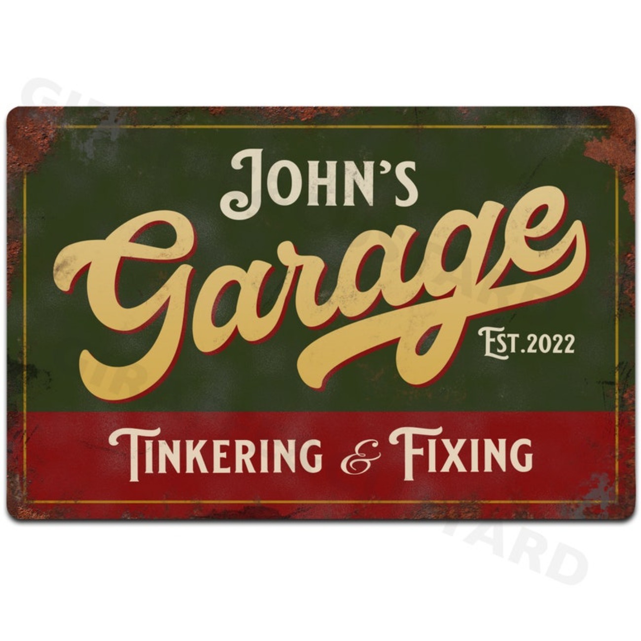 Custom Personalised Garage Met - Vintage Fashion Plates avaliação e preço