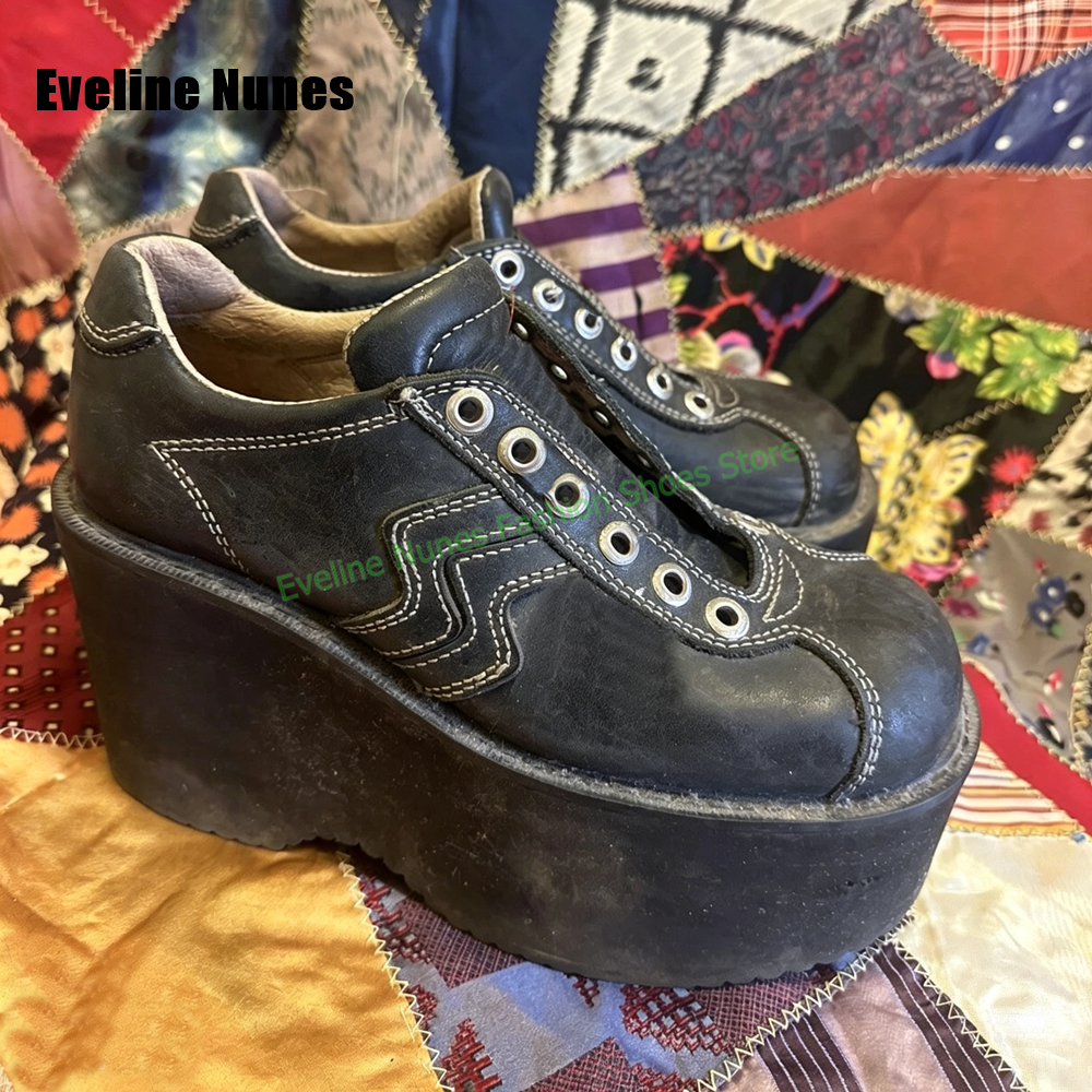 Y2K Platform Wedge Fashion Pum - Vintage Y2K avaliação e preço
