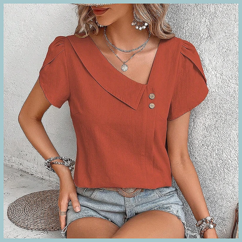 2024 Summer Vintage Solid Colo - Vintage Fashion For Women avaliação e preço