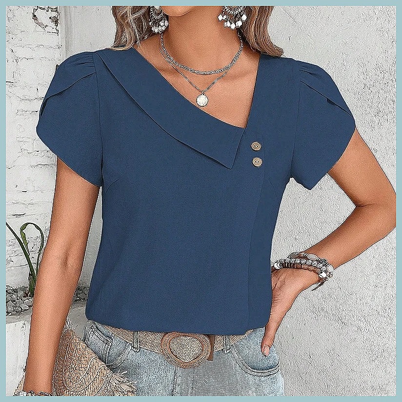 2024 Summer Vintage Solid Colo - Vintage Fashion For Women avaliação e preço