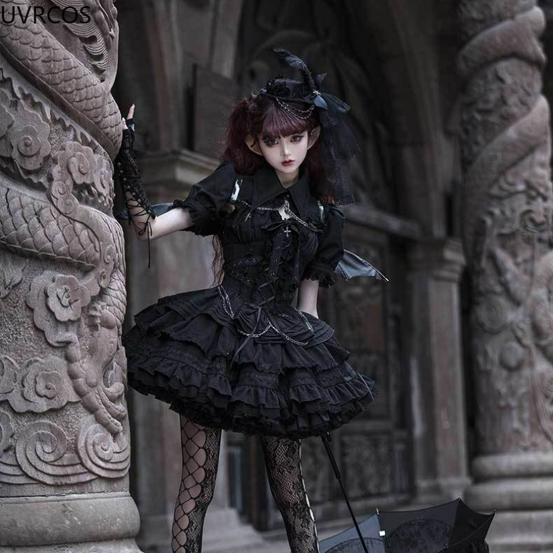 Victorian Gothic Lolita Jsk Dr - Vintage Y2K avaliação e preço