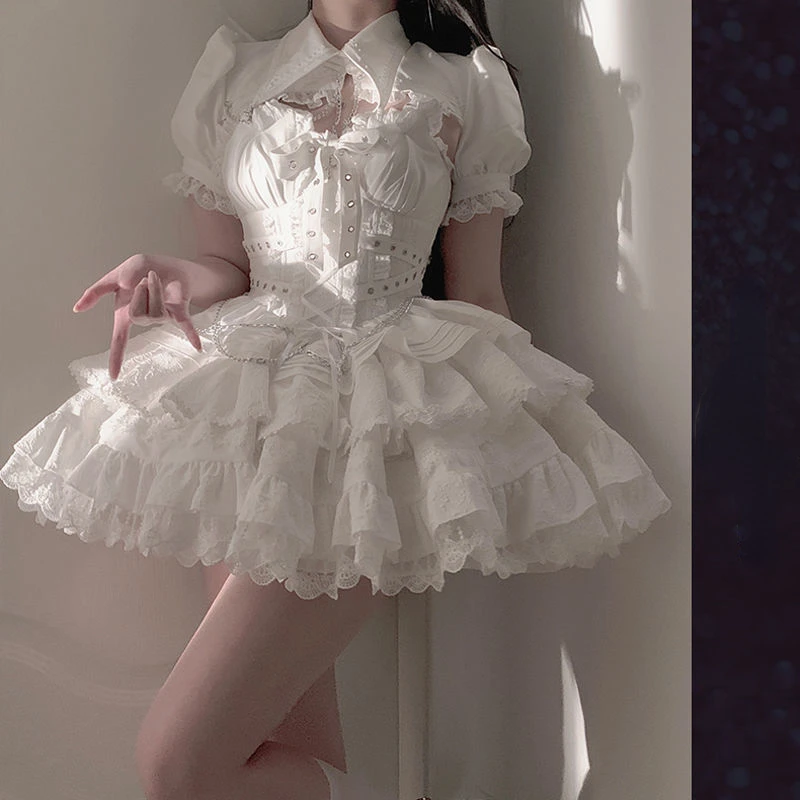Victorian Gothic Lolita Jsk Dr - Vintage Y2K avaliação e preço