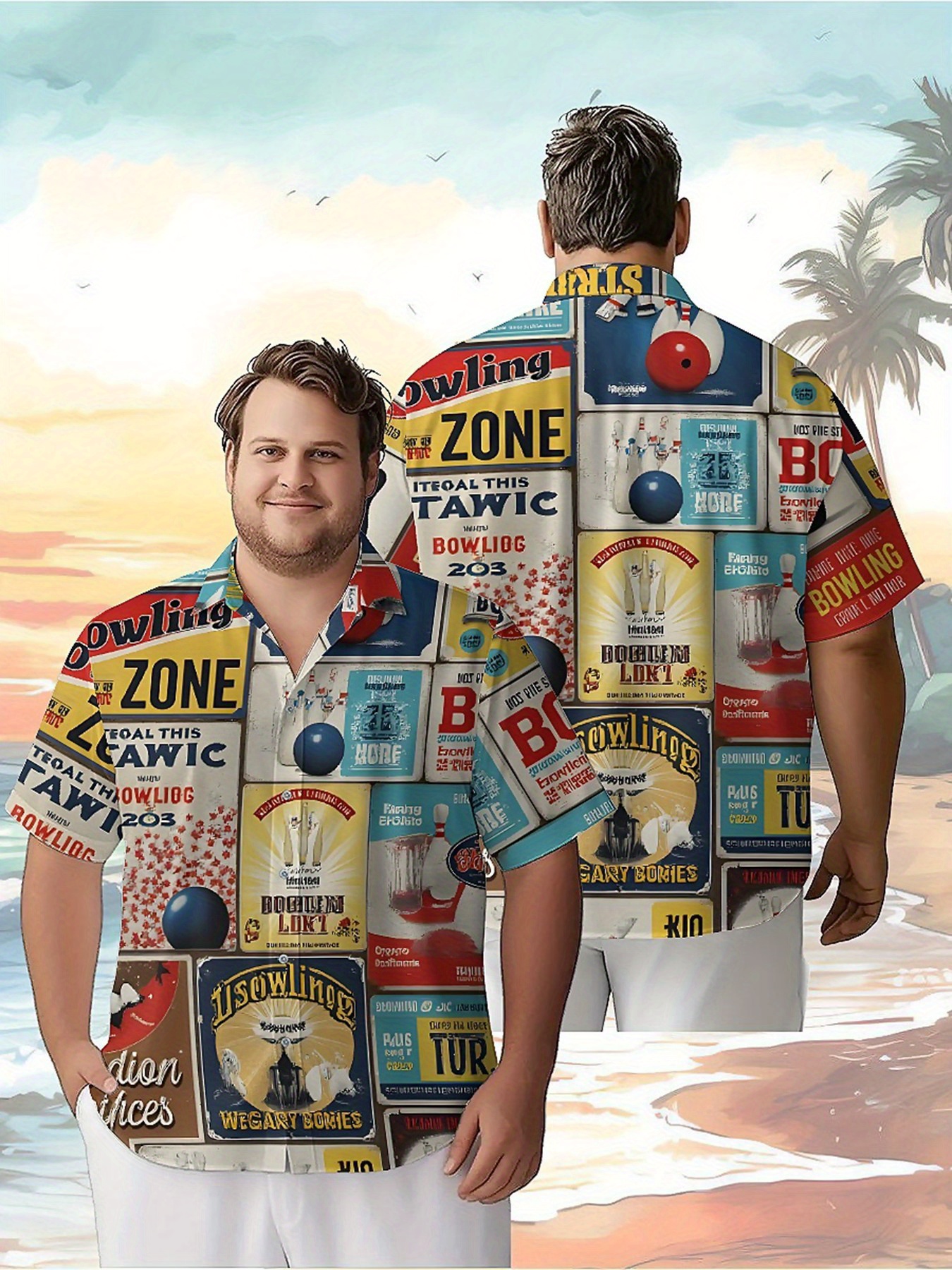 Men's Plus Size Hawaiian Shirt - Vintage Y2K avaliação e preço