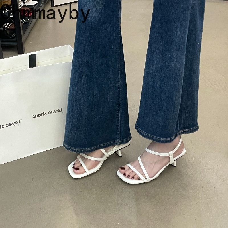 Vintage Summer Open Toe High H - Vintage Fashion For Women avaliação e preço